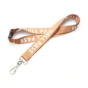 Hot Sales Polyester Safety Printing Lanyard With Keychain