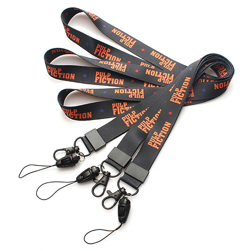 Custom printed polyester neck lanyard for smart phone case