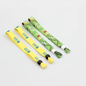 High quality customized design secure plastic lock printing wristband