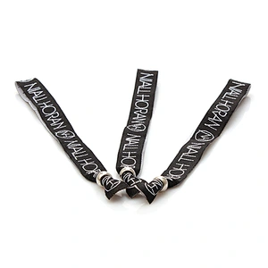 Fashion factory directly wholesale cheap club wrist bands with custom print logo