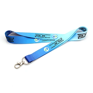 Hot sale printed professional customized knitted cotton lanyard