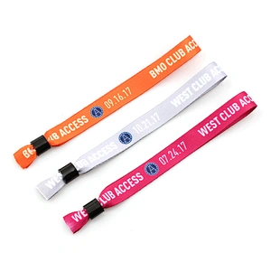 Music Party Personalized Ribbon Stain Bracelet With Cool Logo