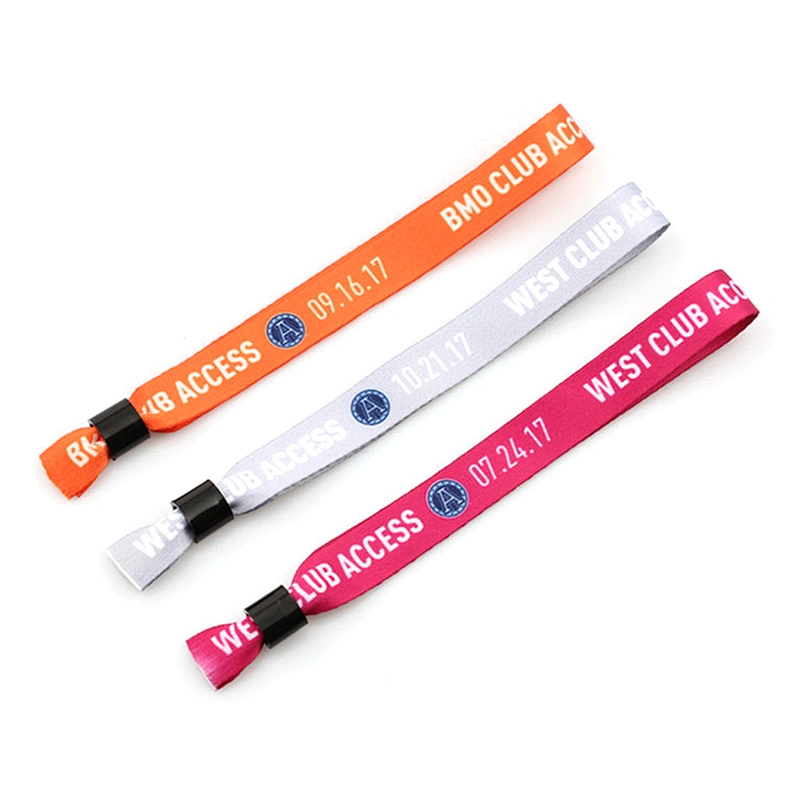Music Party Personalized Ribbon Stain Bracelet With Cool Logo