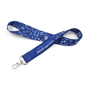 Custom both sides sublimated polyester lanyard