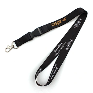 Manufacturer custom high quality lanyard with breakaway buckle