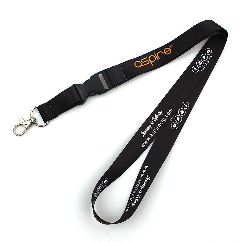 Manufacturer custom high quality lanyard with breakaway buckle