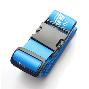 Fashion durable decorative luggage strap with plastic buckle