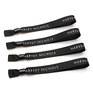 Eco-friendly comfortable custom silk screen wristband no minimum order