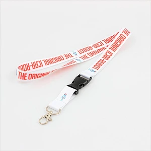 Custom Popular Printing Polyester Sublimation Lanyard with plastic hook