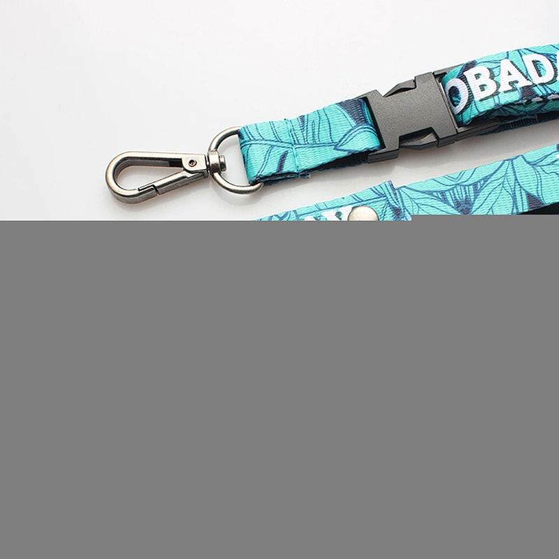 Hot sale high quality custom logo polyester full color printing thin lanyards