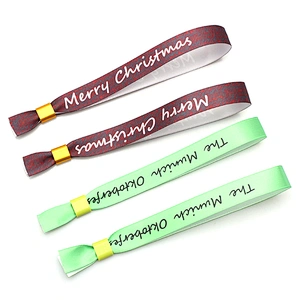 2019 latest high end fashional custom printed fabric ribbon bracelet