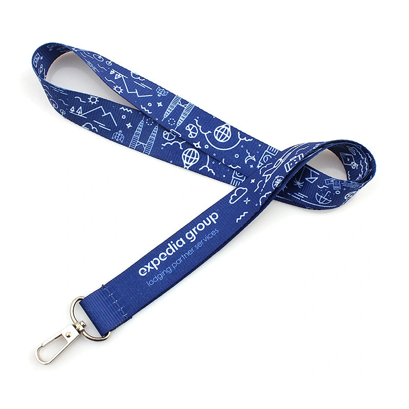 Custom both sides sublimated polyester lanyard