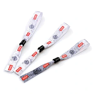 Best price dye sublimation wedding ribbon bracelets with buckle