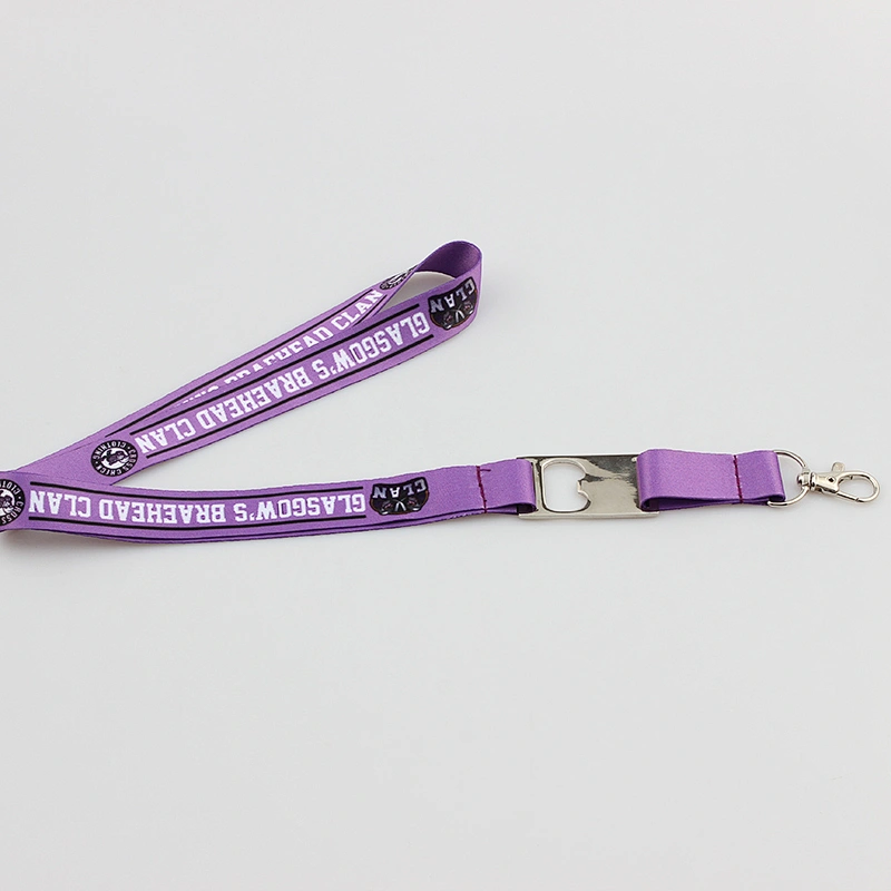 High quality polyester tool safety lanyard with drink bottle opener