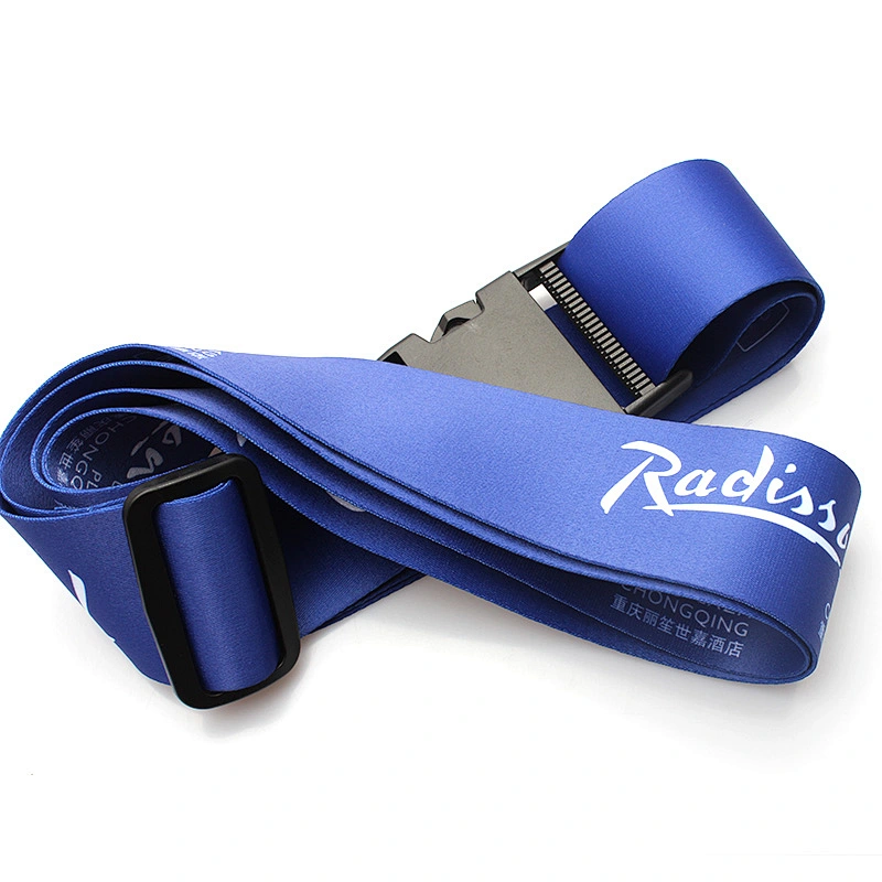 High quality adjustable custom luggage strap suitcase polyester belt