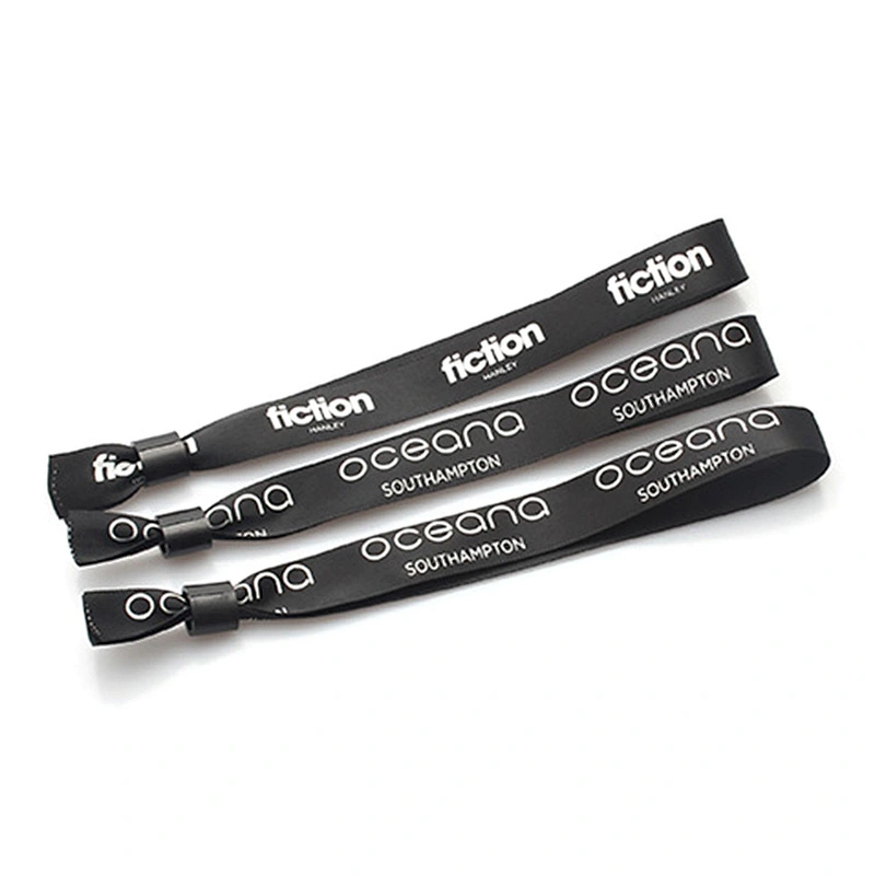 Custom flash polyester wristbands for party decoration