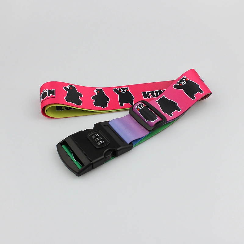 Hot sale polyester custom luggage straps belt with your logo