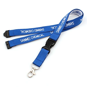 Wholesale Promotional Gift Custom Jacquard Fabric Lanyard