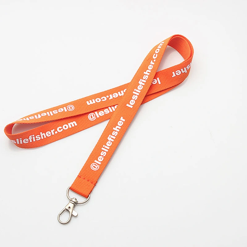 Custom logo print personalized neck silk screen lanyards