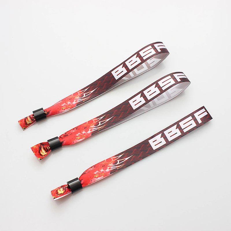 Great quality but low price custom fabric wristbands for festival