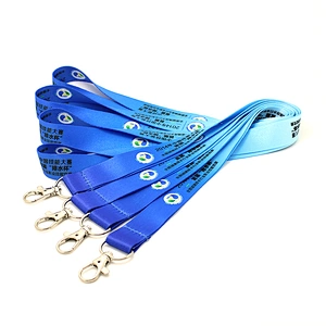 Hot sale printed professional customized knitted cotton lanyard