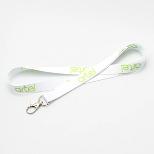 Custom dye sublimation printing single neck lanyard