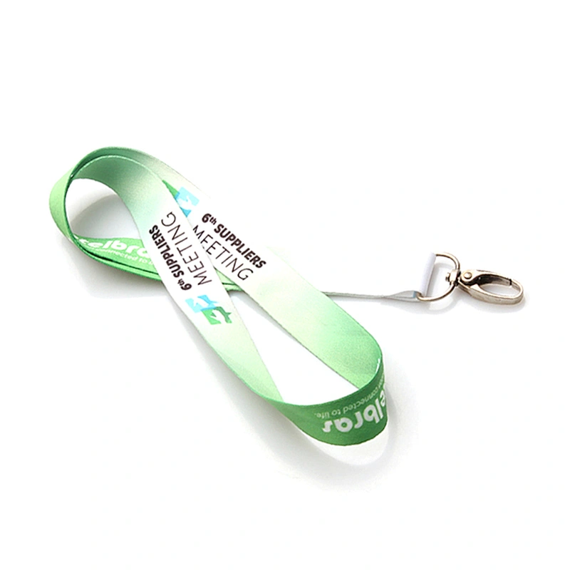 Hot Sale colorful neck lanyard with metal hook for meeting