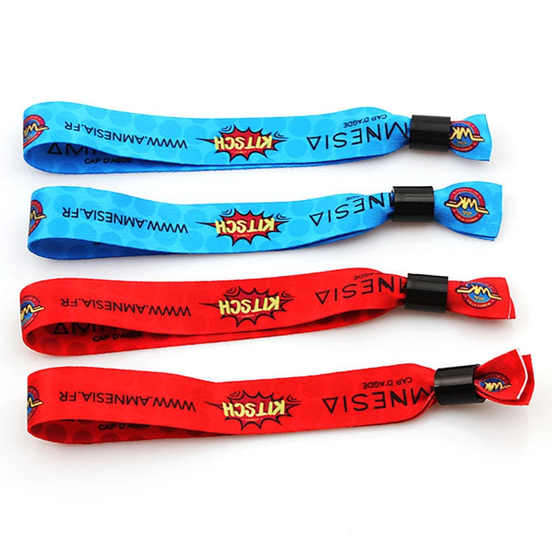 Cheap eco-friendly custom heat transfer polyester wristband