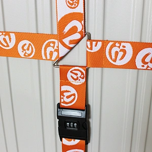 Custom embroidered adjustable luggage weight scale webbing strap