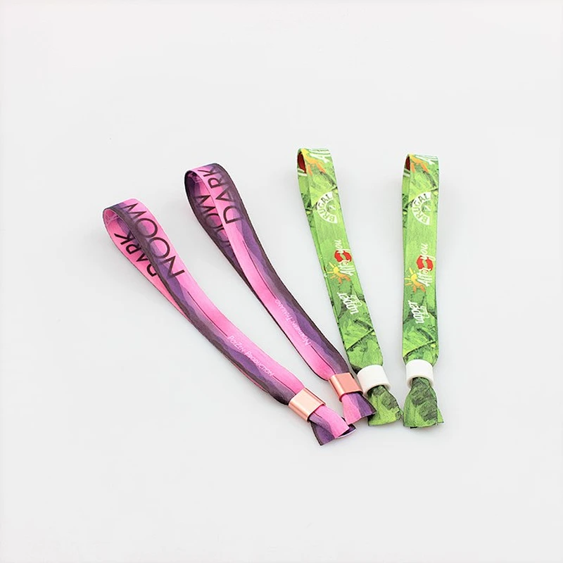 High quality customized design secure plastic lock printing wristband