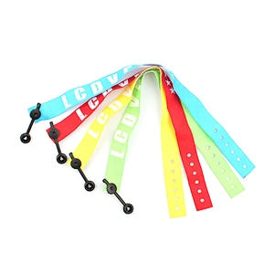 Professional factory cheap stylish woven artificial wristbands for party
