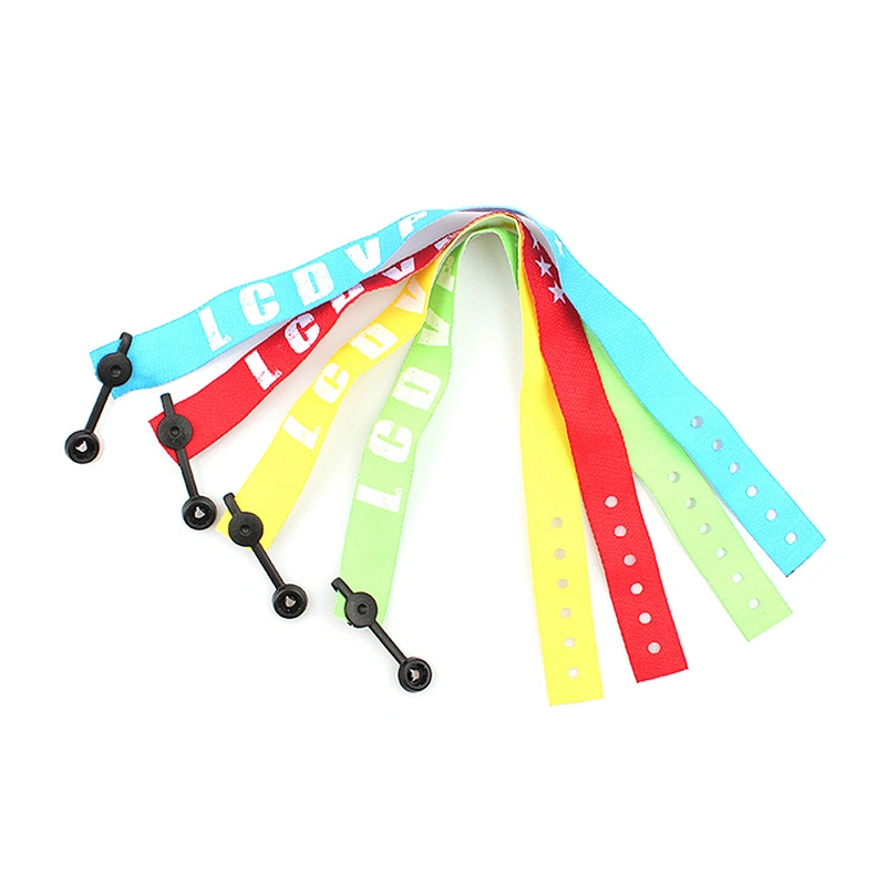 Professional factory cheap stylish woven artificial wristbands for party