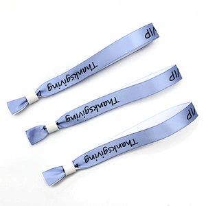 Premium cheap ribbon bracelet/ribbon wristbands for school kids