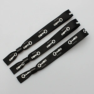 Free sample design your own logo custom fabric wristband for event