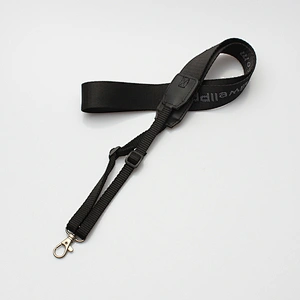 High quality attractive advertising woven print cool camera neck strap
