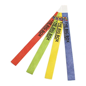 Cheap Custom Paper Tyvek Wristbands Id Bracelet For Events