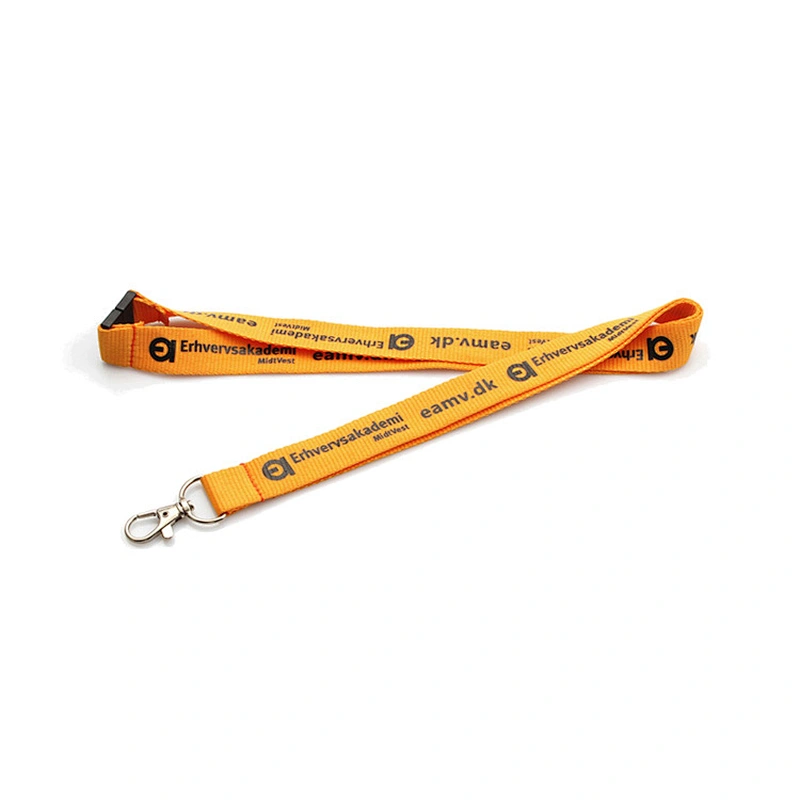Wholesale nylon silk screen exhibition lanyards with logo custom