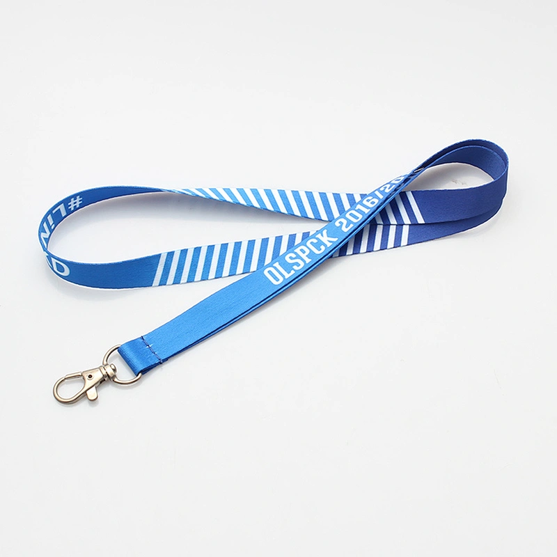 Custom dye sublimation printing single neck lanyard