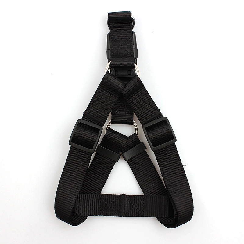 Premium custom black easy walk nylon dog safety harness