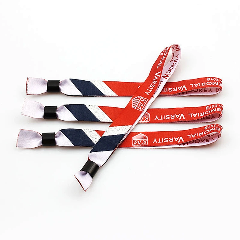 Professional factory direct sale custom festival fabric wristbands