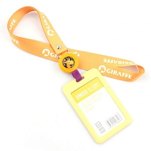 Free sample heat transfer printing neck lanyard with badge reel