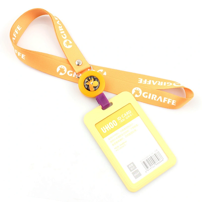 Free sample heat transfer printing neck lanyard with badge reel