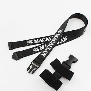Bottle holders polyester neck lanyard strap with plastic bottle buckle