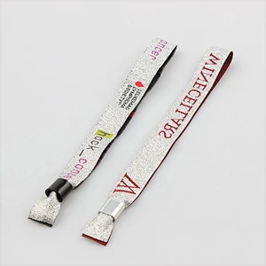 New design woven RFID elastic wristbands for events