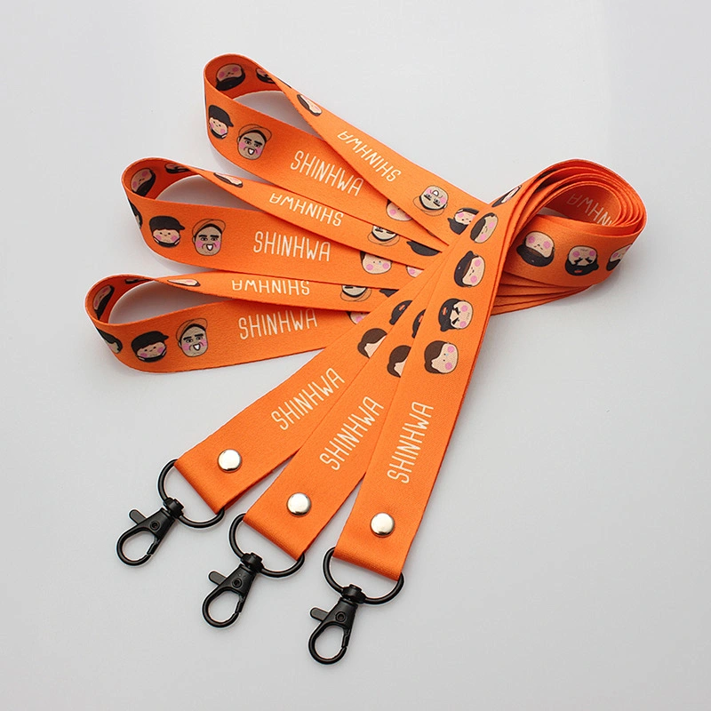 2019 hot sale sublimation custom polyester OEM lanyard free sample