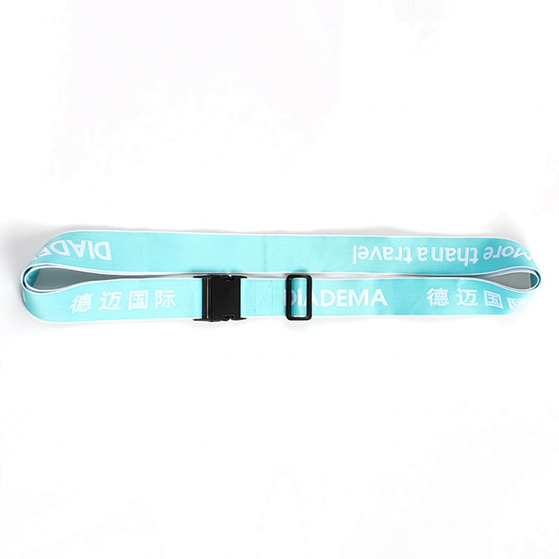 Factory OEM high quality woven luggage belt with adjustable buckle