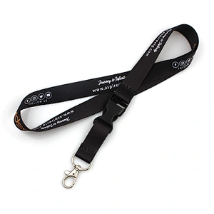 Manufacturer custom high quality lanyard with breakaway buckle