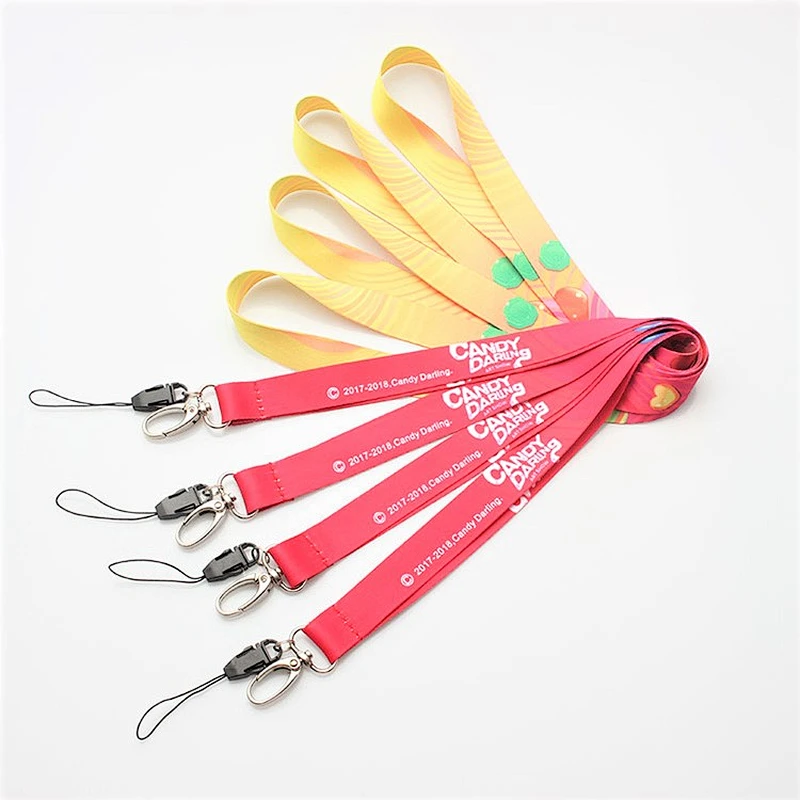 Popular polyester custom sublimation breakaway lanyard with small order
