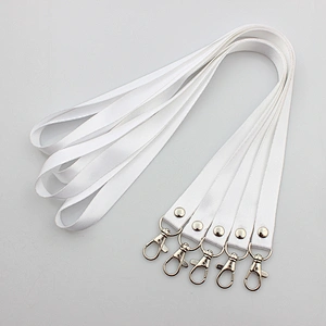 Wholesale high quality nylon imprint blank lanyard