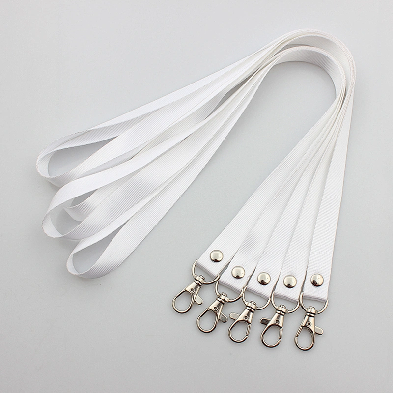 Wholesale high quality nylon imprint blank lanyard